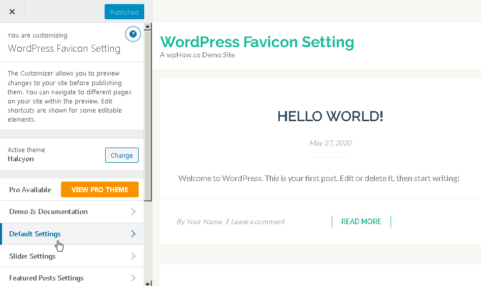 adding favicon to wordpress