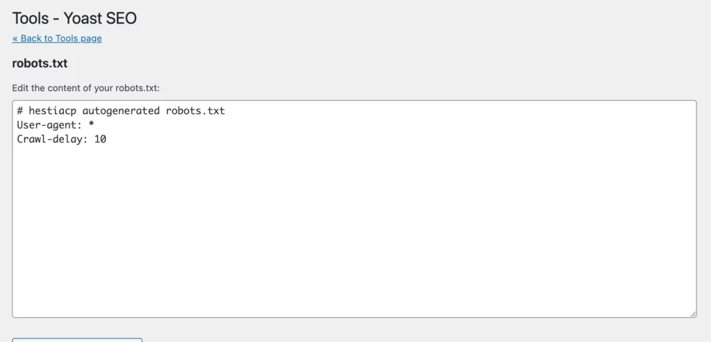 Edit robots.txt - Edit the file carefully