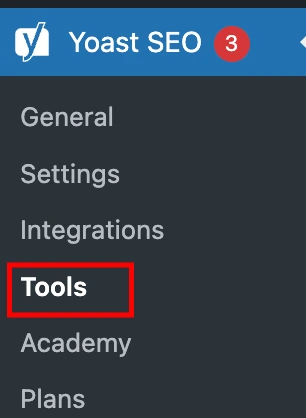 Edit robots.txt - Access Yoast SEO