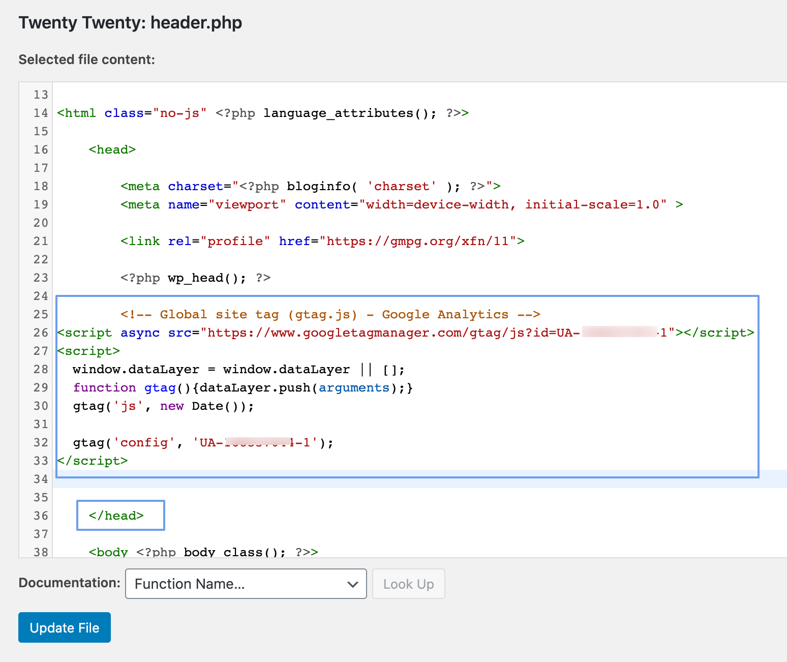 adding analytics to wordpress