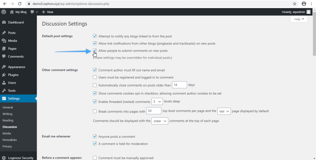 Delete comments in WordPress - Disable comments