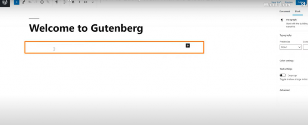 wordpress gutenberg tutorial