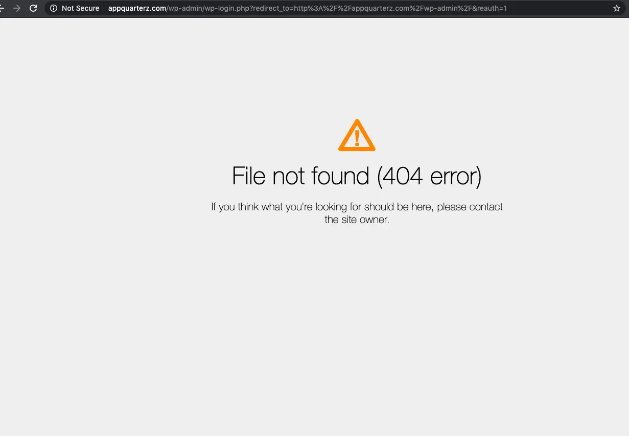 Common WordPress Errors - 404 Error