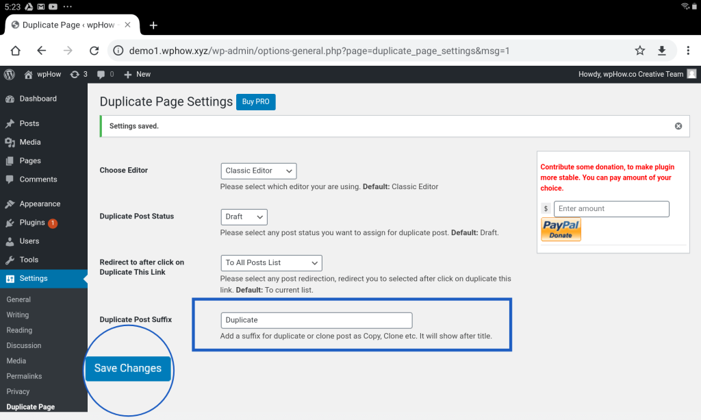 Add a Suffix - Duplicate Post WordPress