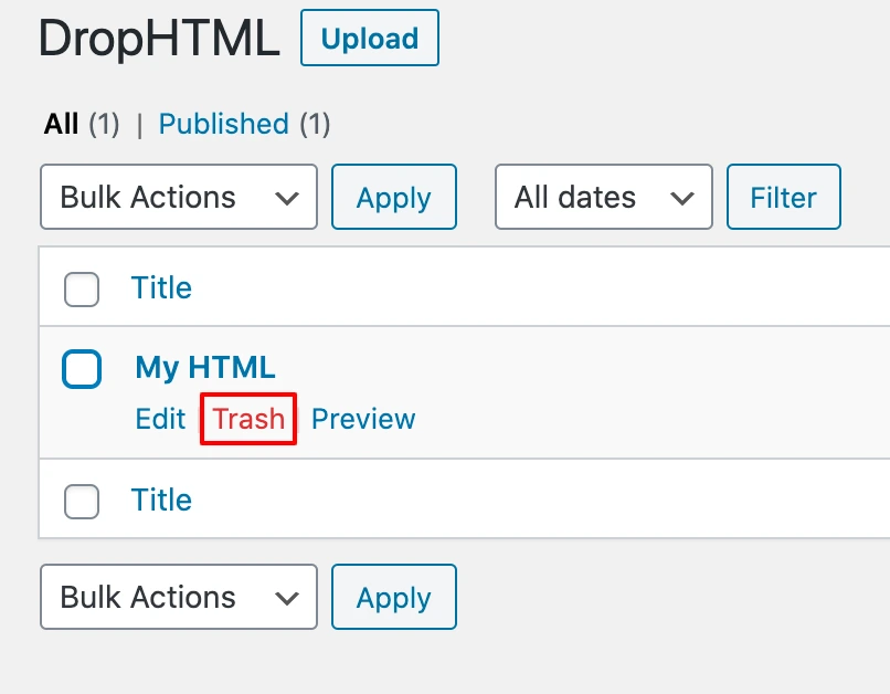 Upload HTML File WordPress - How to Add HTML to WordPress