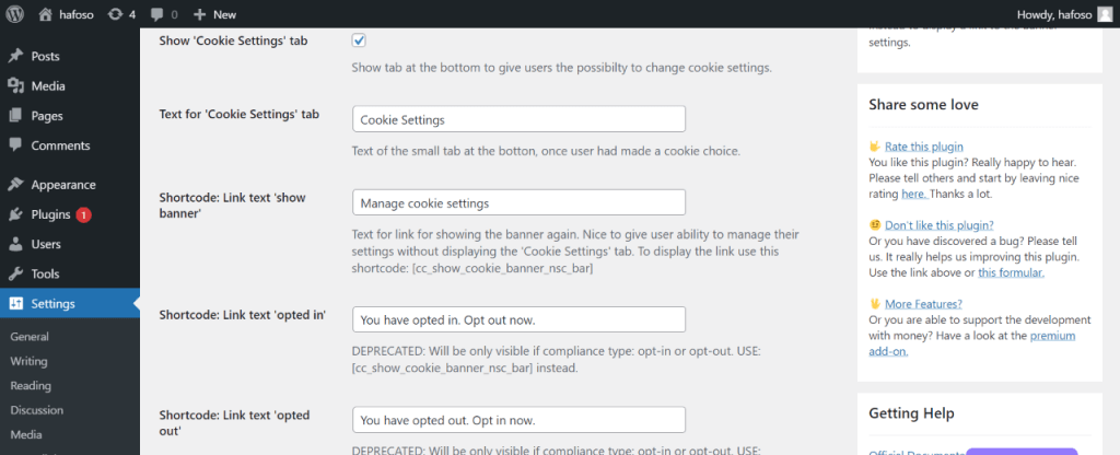 WordPress Cookie Consent