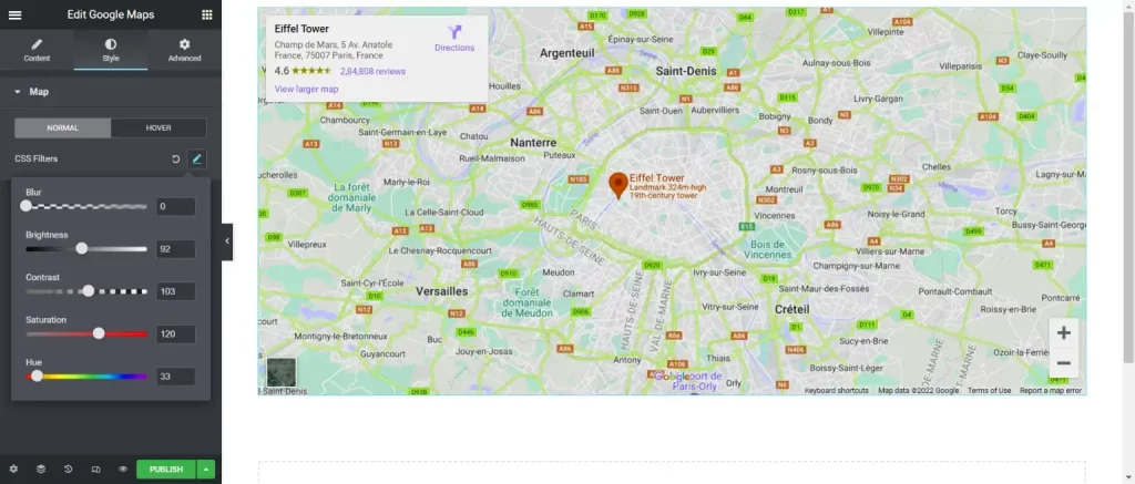 Google maps- style the map