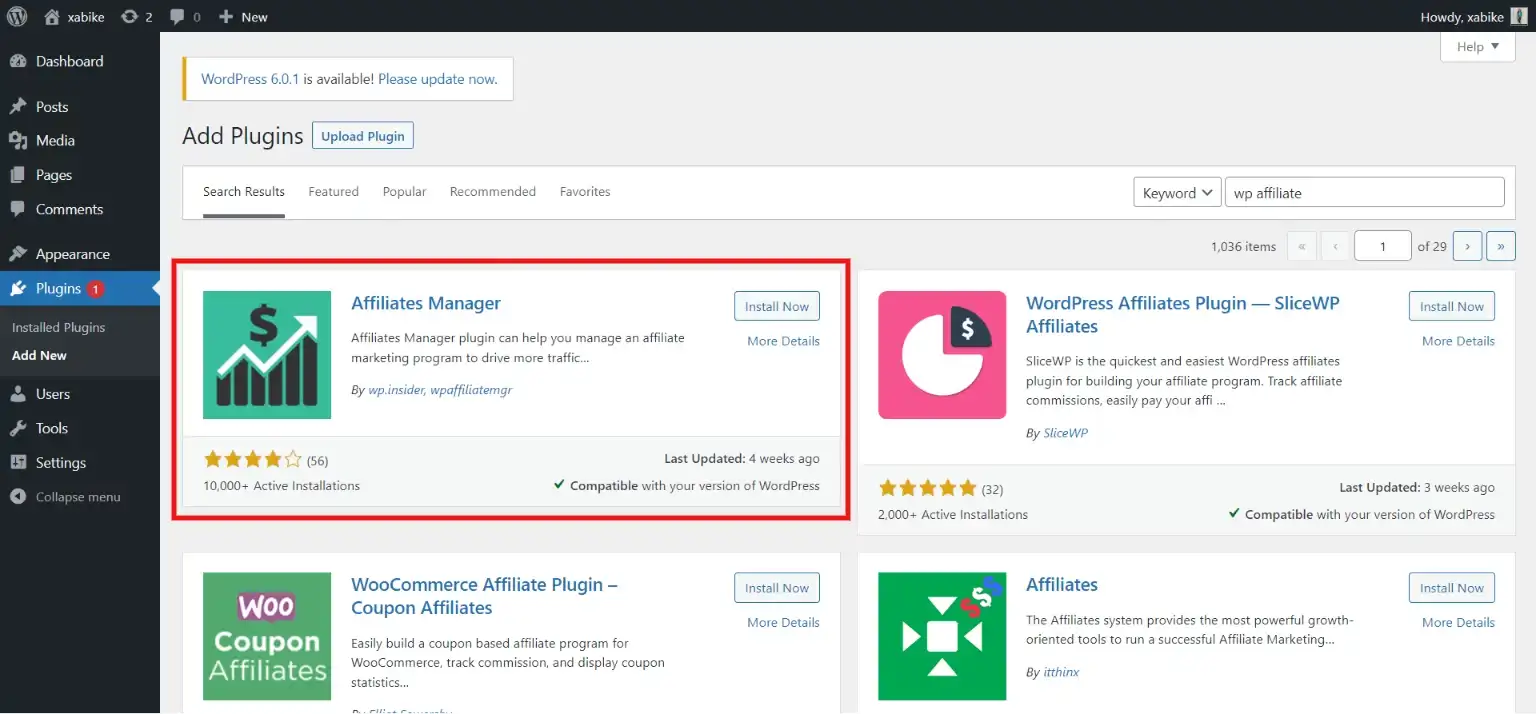 add an affiliate program- download plugin