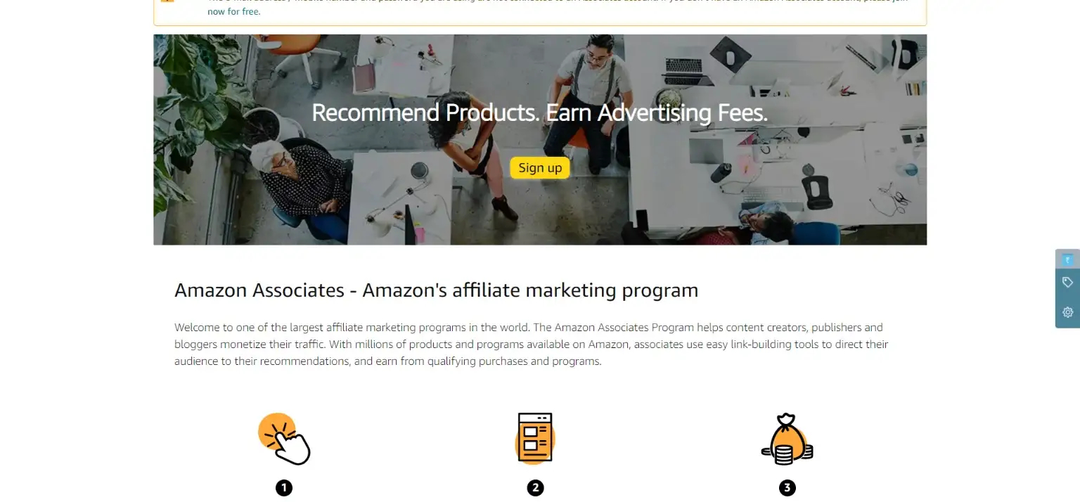 amazon affiliate link - amazon associate - generate amazon affiliate link