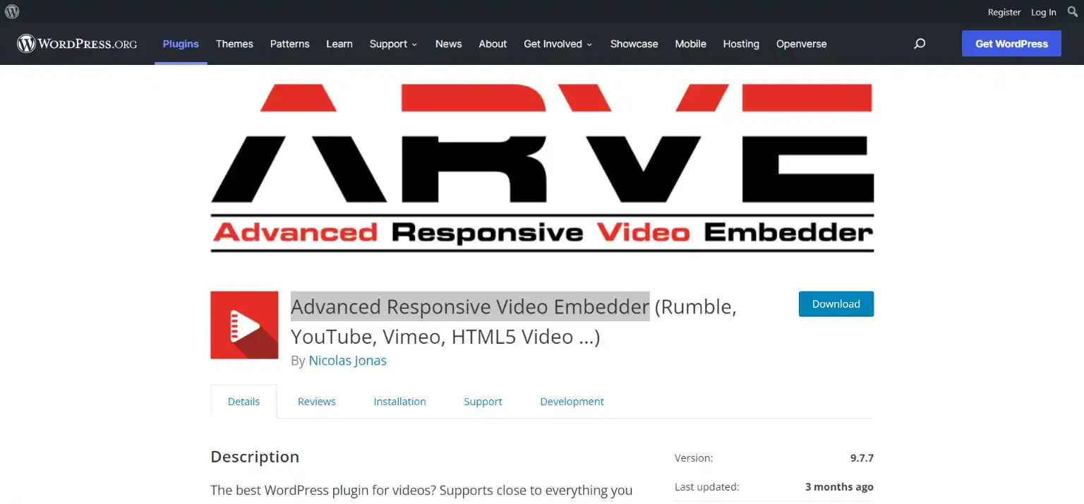 embed a video on WordPress- Advanced Responsive Video Embedder
