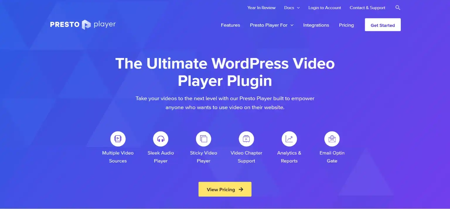 embed a video on WordPress- Presto player