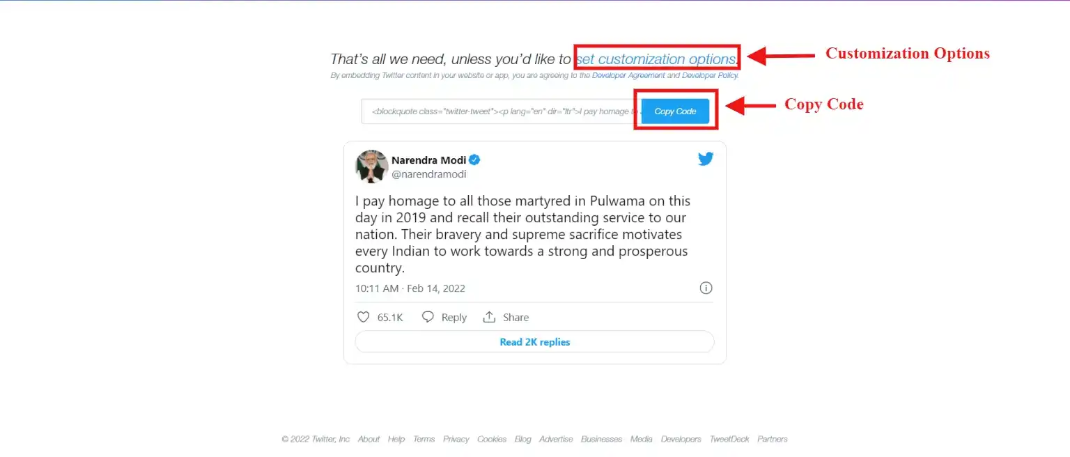 Embed tweets- customization - embed tweet in wordpress