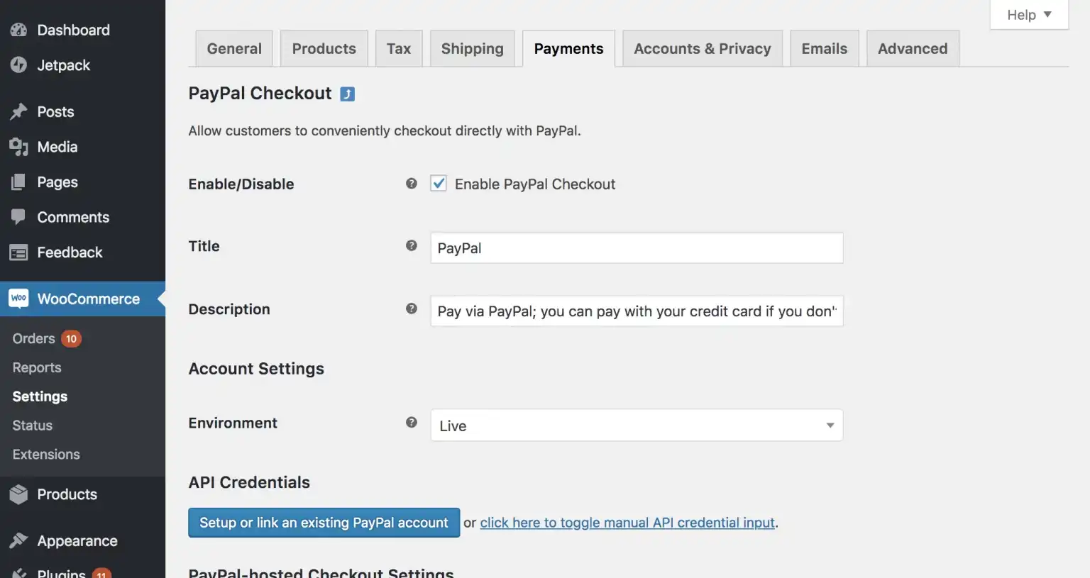 payment methods - wordpress payment