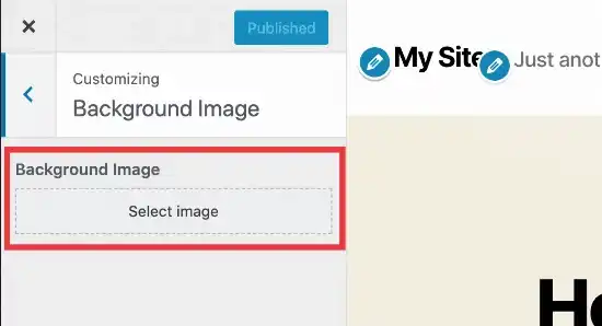 wordpress background image size - add background to image