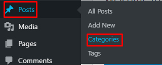 Categories - how to delete categories on wordpress