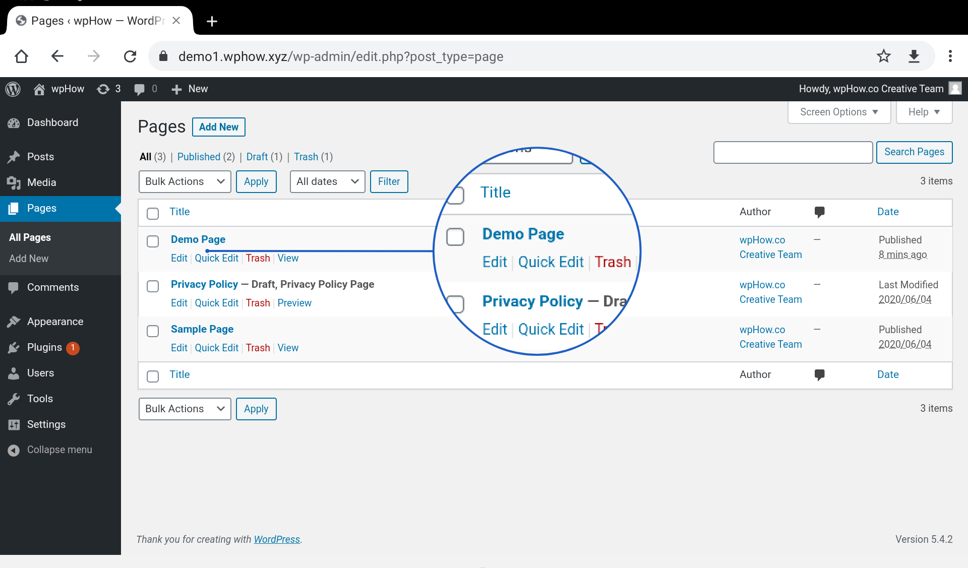 edit-on-demo-page - duplicate a page in wordpress