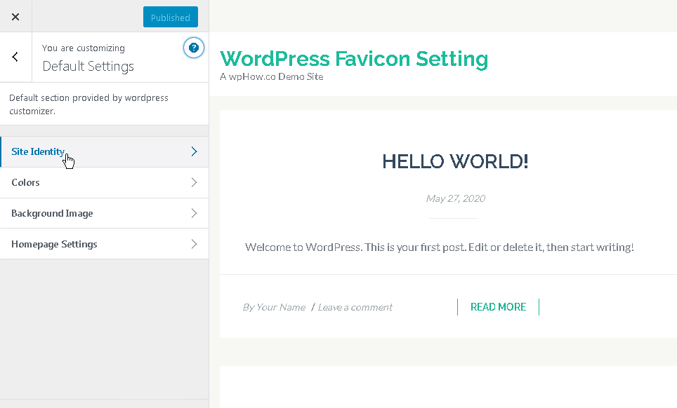 add favicon to wordpress
