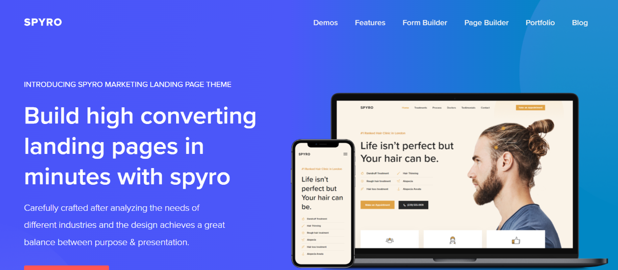 wordpress theme- Spyro - choosing themes