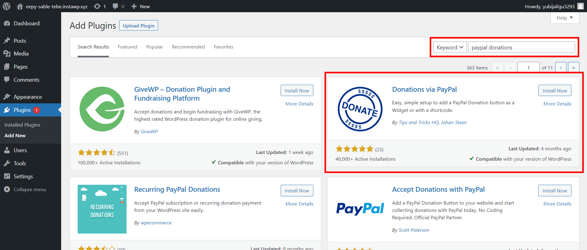 PayPal Donate Button in WordPress - download the plugin - wordpress paypal donation